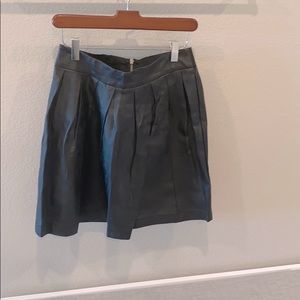 Faux leather skirt